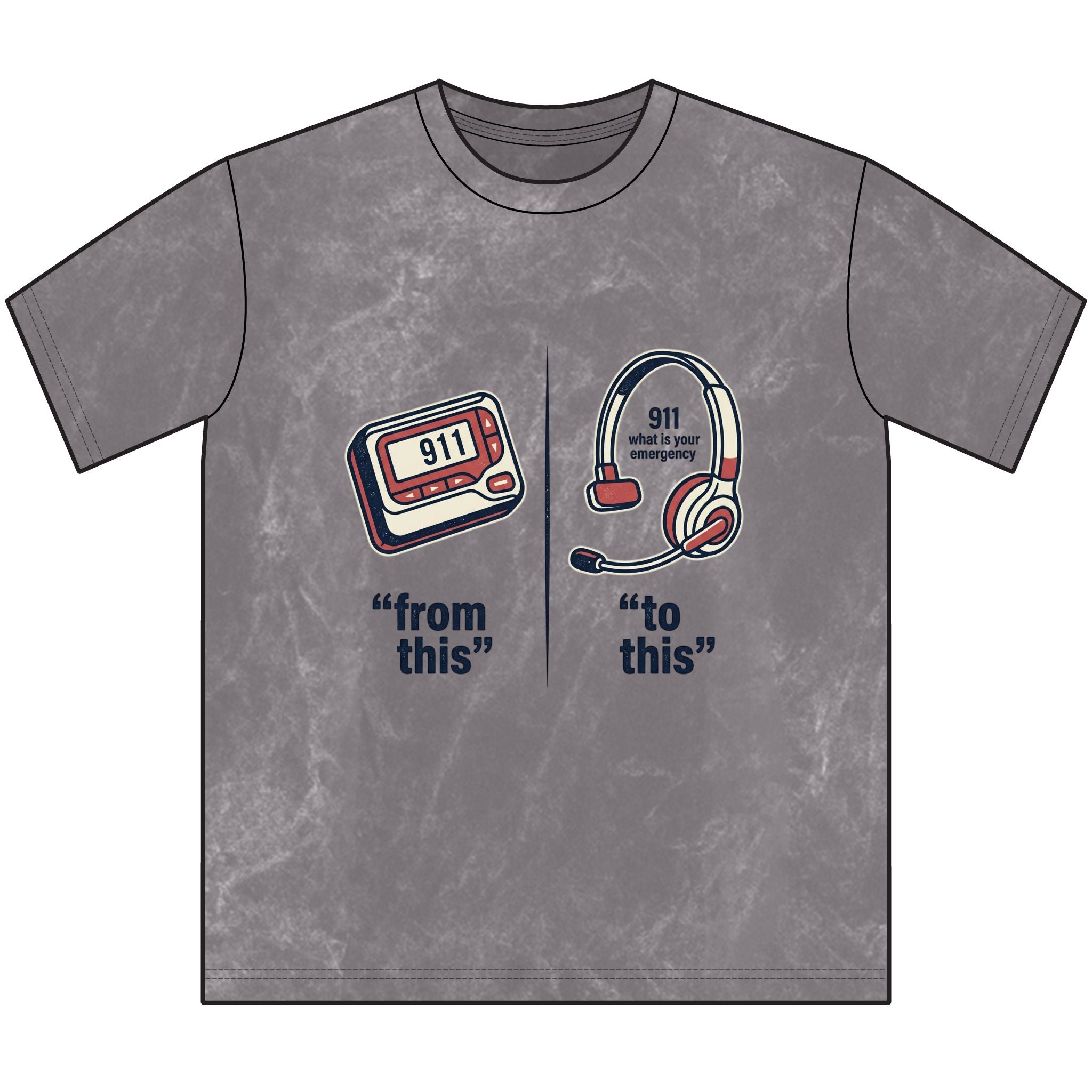 911 Dispatcher Retro Tee