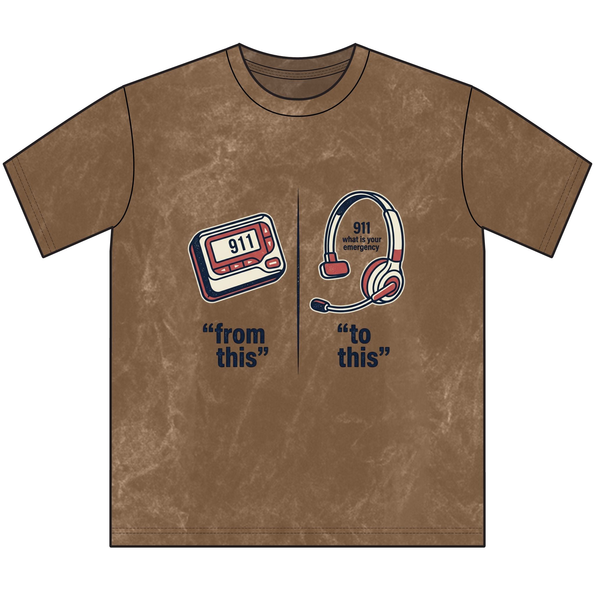 911 Dispatcher Retro Tee