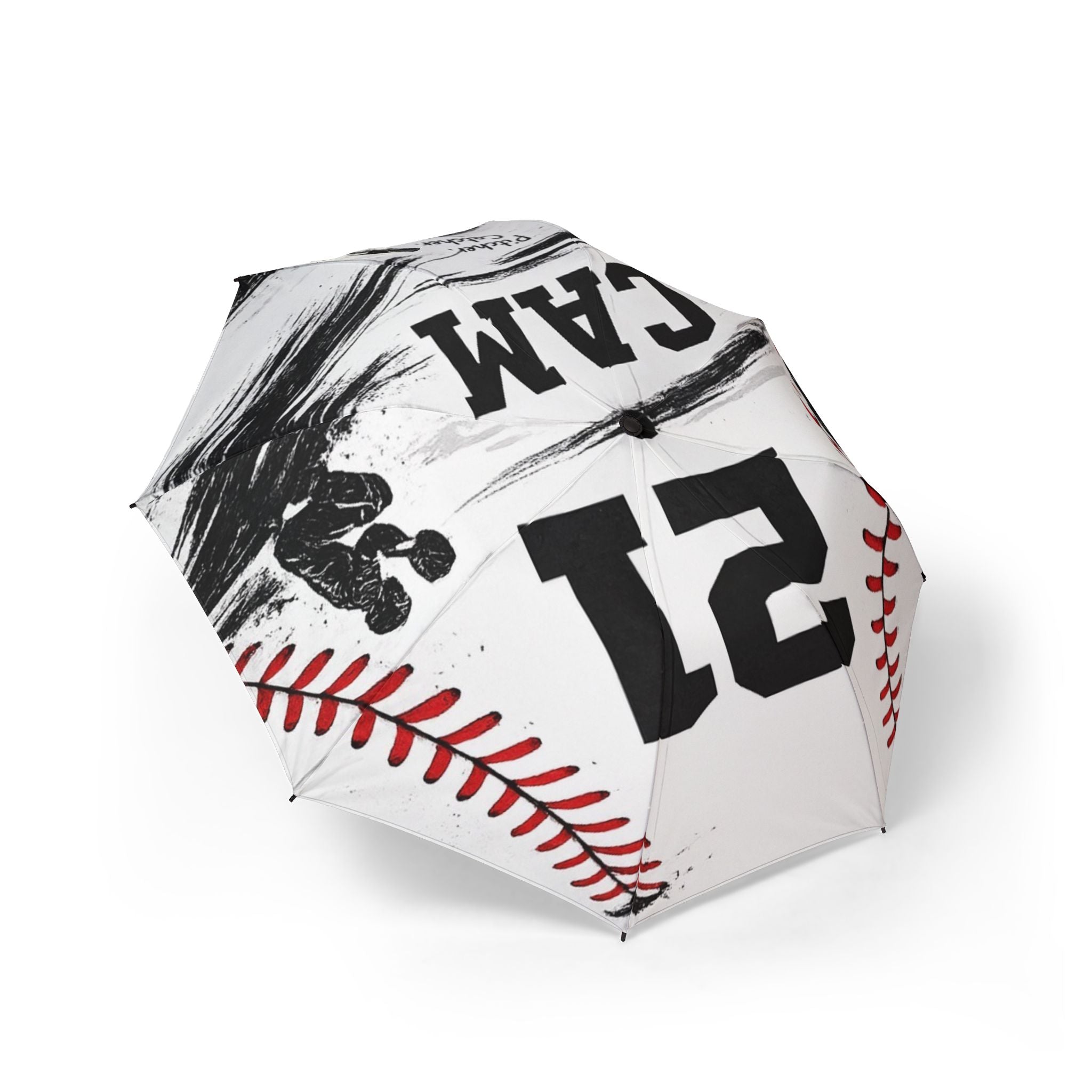 Baseball Foldable Umbrella — Semi-Automatic Sports Rain Shield