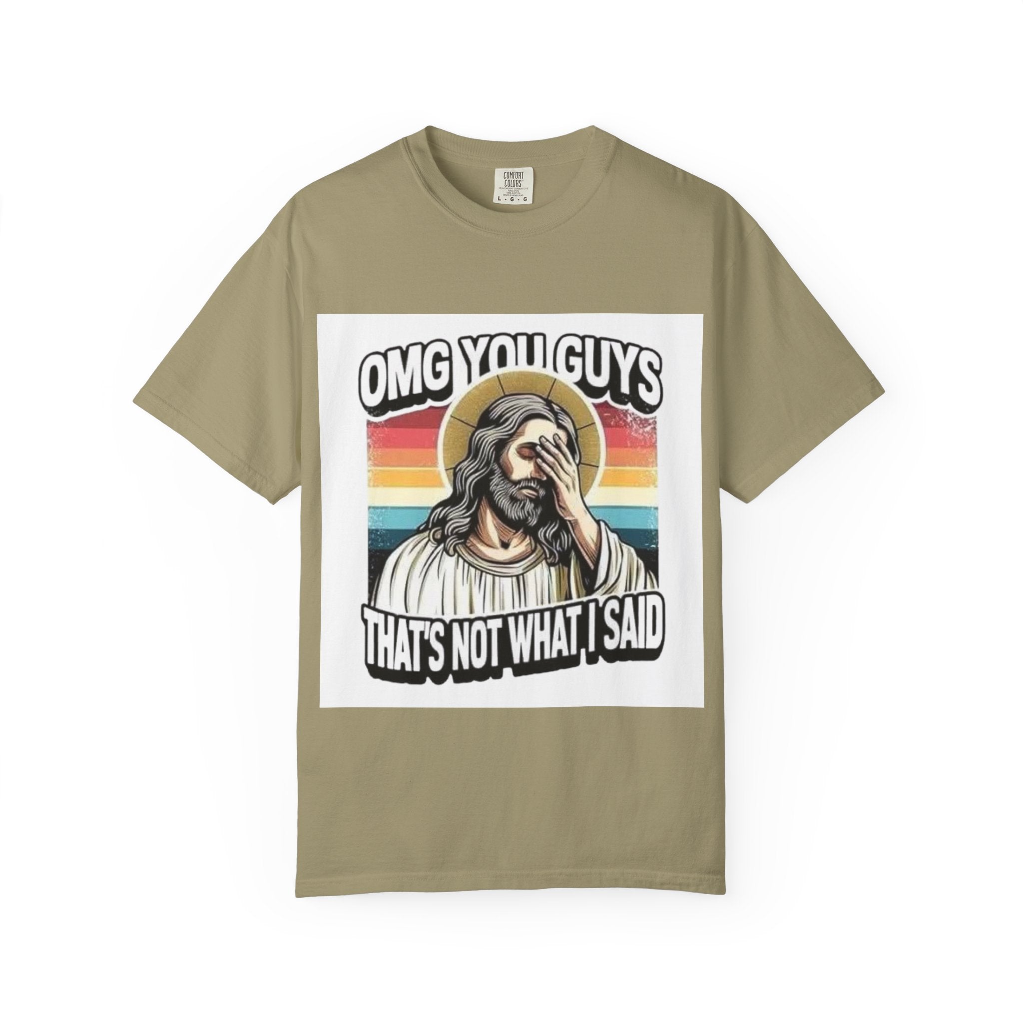 Jesus Facepalm T‑Shirt – "OMG You Guys, That's Not What I Said" Retro Graphic Tee