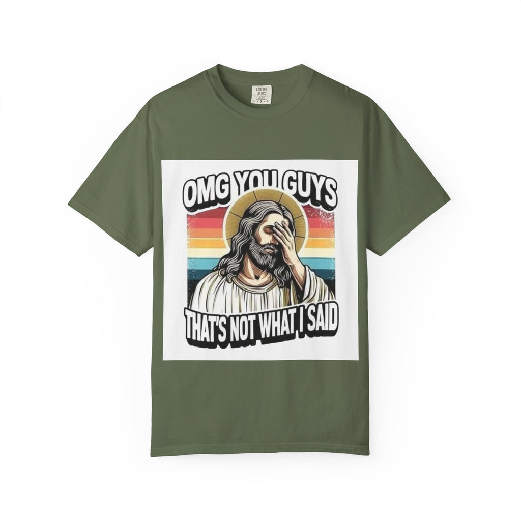 Jesus Facepalm T‑Shirt – "OMG You Guys, That's Not What I Said" Retro Graphic Tee