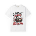 Baseball Skeleton T-Shirt — "Caught Looking Like a Skeleton" Graphic Tee
