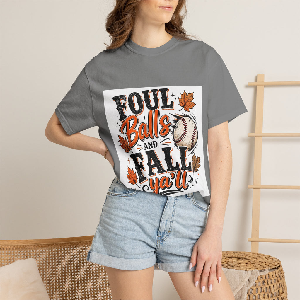 Foul Balls and Fall Y'all T-Shirt