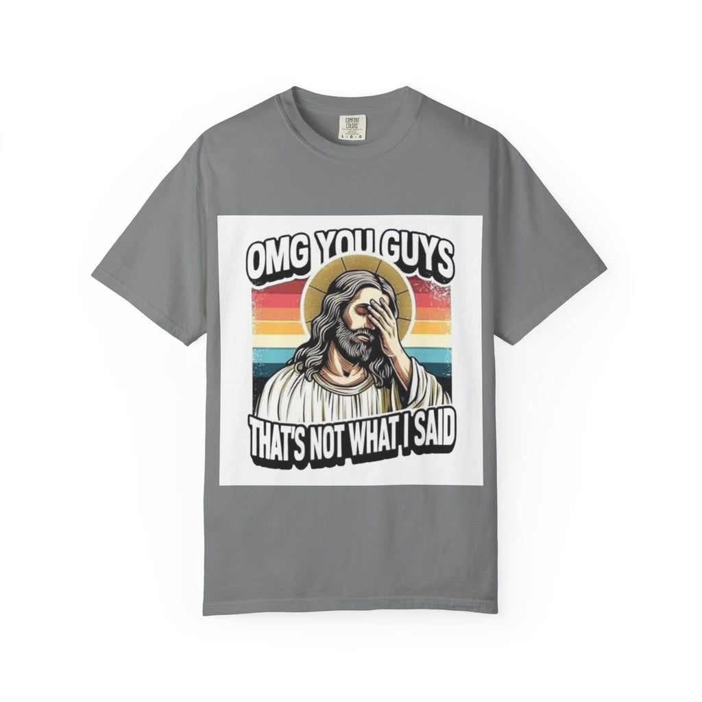 Jesus Facepalm T‑Shirt – "OMG You Guys, That's Not What I Said" Retro Graphic Tee