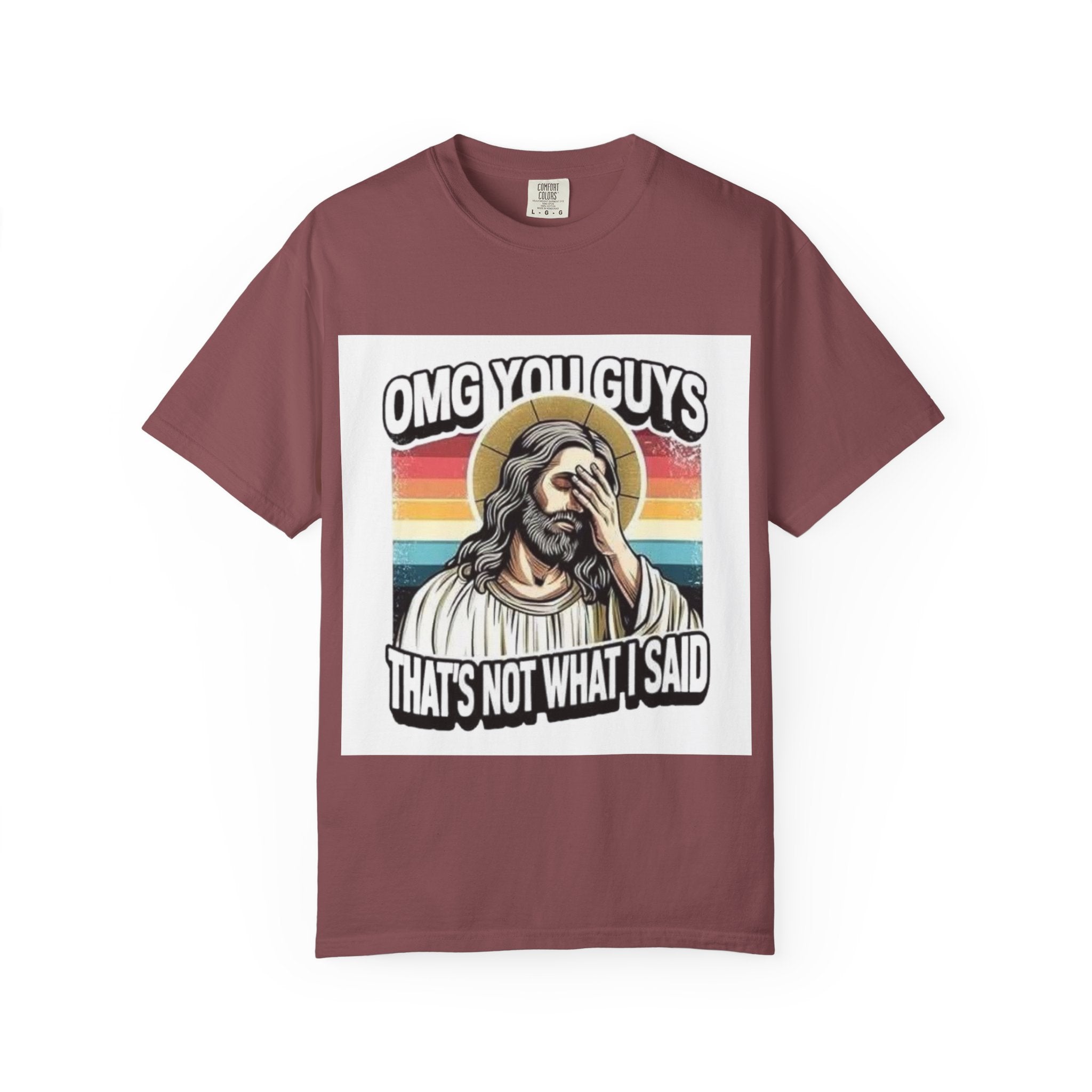Jesus Facepalm T‑Shirt – "OMG You Guys, That's Not What I Said" Retro Graphic Tee